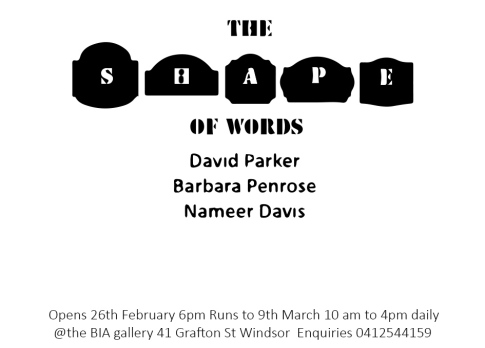 The Shape of Words Invitation